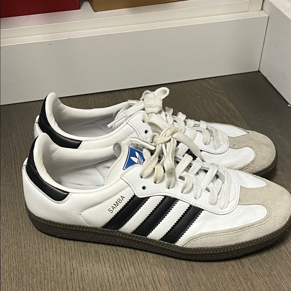 Adidas Samba OG White with Black Stripes